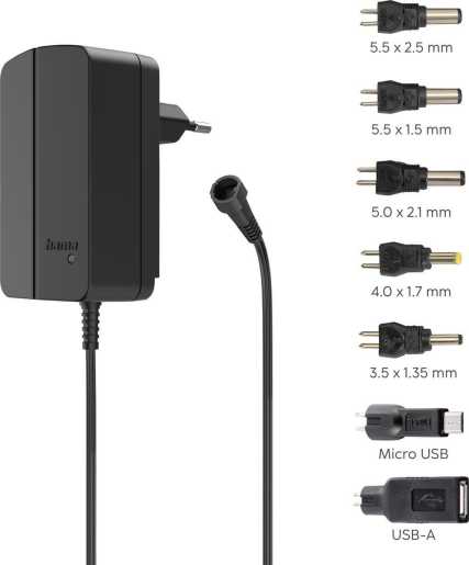 Schaltnetzteil universal einstellbar 2250mA 27W, max. 12V 7 Adapter 