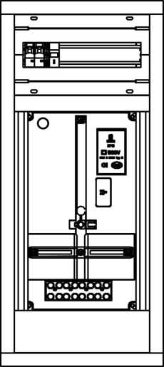 Zählerverteiler Netz NÖ für Wirkleistungsvorgabe ZV-N-WLV/1-A-1GF oben 
