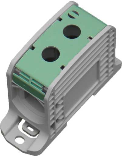 Universalklemme RKA 185/1 1x2 087810-2-3 Al/Cu grün 