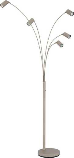 Stehleuchte 5xGU10 35W Wippschalter Robby Sandfarben 