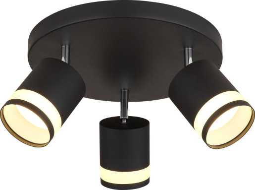 Deckenleuchte 3xGX53-LED 7W 3000K Lucero Opal schwarz 