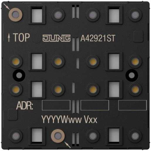KNX Tastsensor-Modul Universal 2fach F40 Secure Kunststoff Serie AS/A 