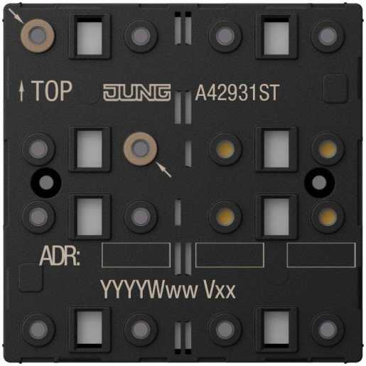 KNX Tastsensor-Modul Universal 3fach F40 Secure Kunststoff Serie AS/A 