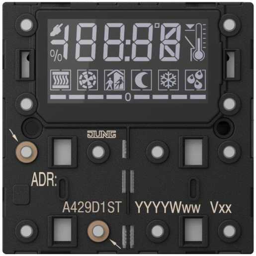 KNX Raumcontroller-Modul 3fach F40 Secure Kunststoff Serie AS/A 