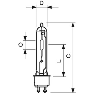 Metallhalogendampflampe MASTER CosmoWhite CPO-TW 140W/728 PGZ12 1CT 