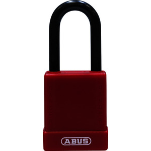 Lockout Safety Schloss rot Bügel aus Stahl mit Kunststoffüberzug 