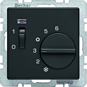 Temperaturregler mit Öffner Zentralstück Wippschalter und LED Q.1/Q.3 