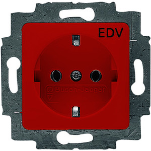 Steckdose mit Aufdruck EDV 2-polig 250V 16A 