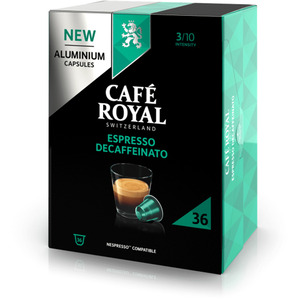 Kaffeekapseln für Nespressomaschinen Espresso Decaffeinato 36 Stück 