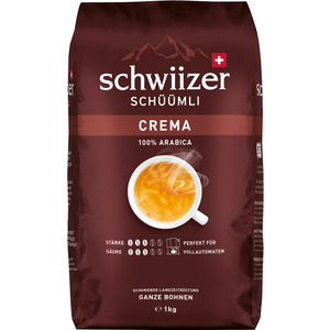 Bohnenkaffee Schwiizer Schüümli Crema 1kg 
