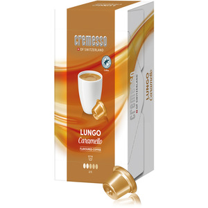 Kaffeekapseln für Cremesso Kapselmaschine Lungo Caramello 16 Stk. 