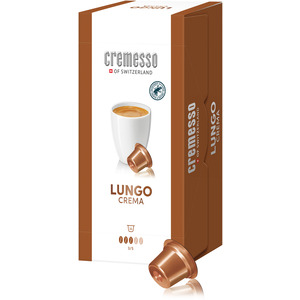 Kaffeekapseln für Cremesso Kapselmaschine Lungo Crema 16 Stk. 