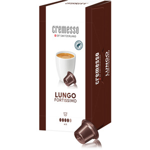 Kaffeekapseln für Cremesso Kapselmaschine Lungo Fortissimo 16 Stk. 