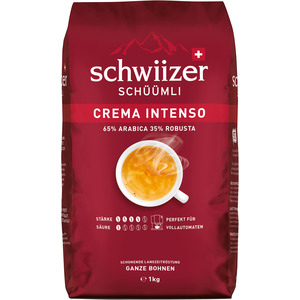 Bohnenkaffee Schwiizer Schüümli Crema Intenso 1 kg 