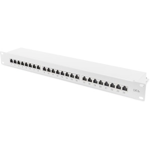 Patchpanel Kategorie 6A 1 HE RAL 7035 