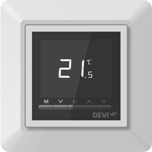 Timer-Thermostat Opti Reinweiß inkl. Designrahmen RAL 9010 