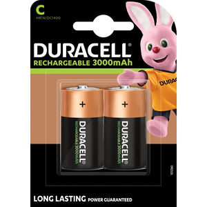Duracell Rechargeable Alkaline-Batterien C K-Pack 2 Stück 