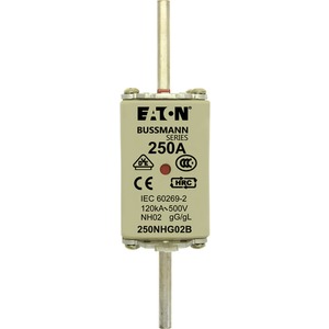 Sicherungseinsatz Niederspannung 160 A AC 500 V NH02 gL/gG IEC 