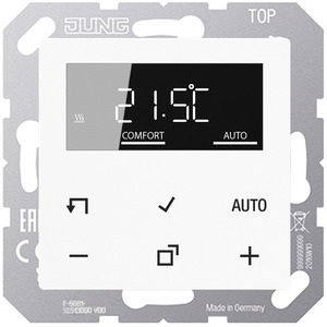 Raumtemperaturregler mit Display Standard, Serie AS/A, alpinweiß 