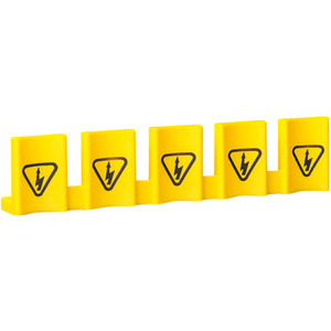 Berührungsschutzabdeckung mit Symbol gelb 