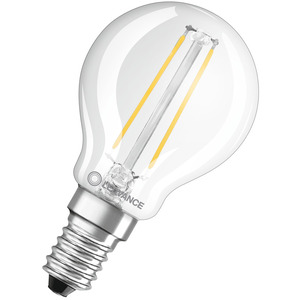 LED Tropfenlampe LED CLASSIC P Performance 2,5W 827 FIL CL E14 