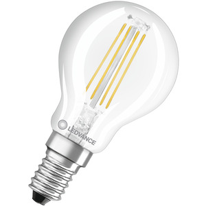 LED Tropfenlampe CLASSIC P dimmbar CRI 90 Superior 3,4W 927 Filament klar E14 