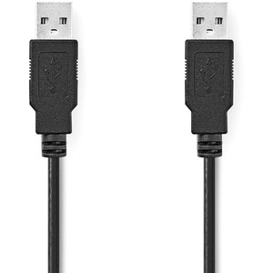 USB-Kabel USB 2.0 USB-A Stecker USB-A Stecker 480 Mbps Vernickelt 2.00 m 