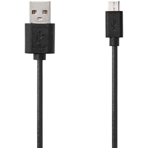 USB Kabel 7,5 W 480 Mbps vernickelt 1 m rund schwarz 
