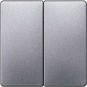 I-System aluminium-metallic Wippe für Serien/Doppel-Wechselschalter 