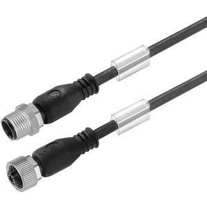 Sensor-Aktor-Leitung (konfektioniert) Verbindungsleitung M12 / M12 4-polig 