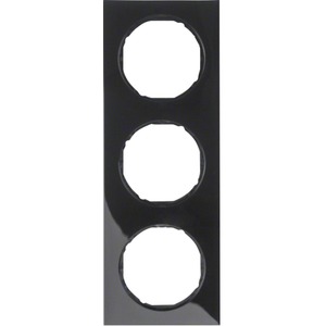 3-fach Rahmen R.3 schwarz glänzend 