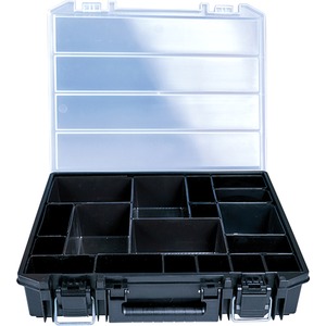 Sortimentskasten mit Metallverschlüssen inkl. Kleinteilboxen 