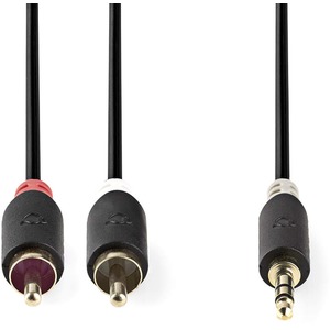 Audio Kabel Stereo 3,5 mm Stecker - 2x Cinch Stecker 2,0 m 