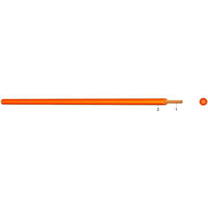 PVC Aderleitung Ysf 0,75 orange 100m Bund 