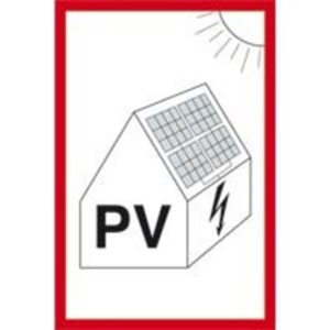 Hinweisschild Photovoltaikanlage VDE 100-712 Folie selbstkl. 148x105mm 