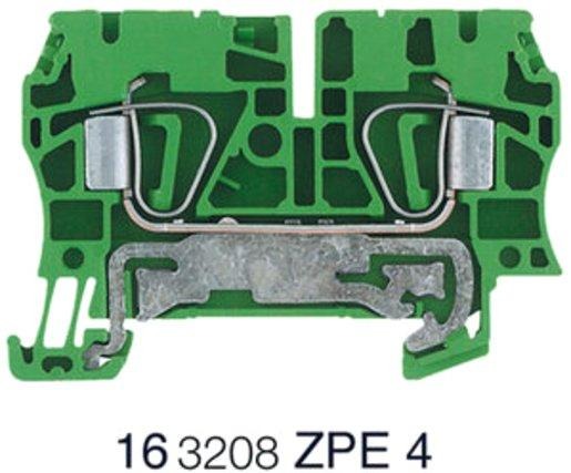 Erdungsklemme ZPE 4 grün/gelb 