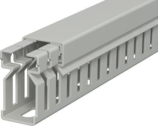 Verdrahtungskanal 30x15x2000 PVC steingrau RAL 7030 