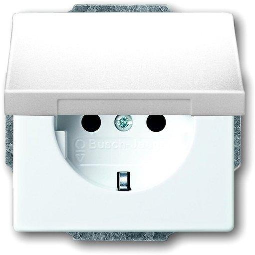 Unterputz Steckdose future linear mit Klappdeckel 