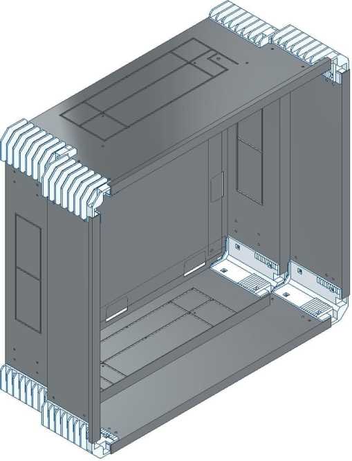 Putzwanne mit Rückwand komplett außen B585xH525xT245mm 