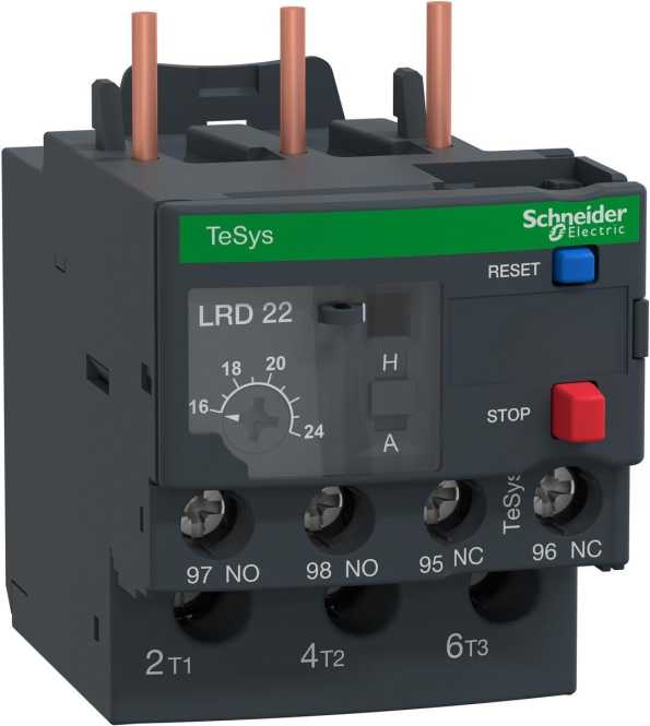 Überlastrelais thermisch 16-24A LRD22 