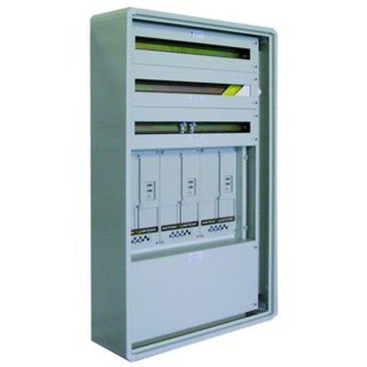 Aufputz-Zählerverteiler für die Steiermark mit Rückwand / STEWEAG für TN-Netz 