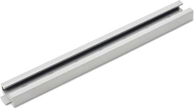 Klemmschiene gelocht hellgrau 200mm 
