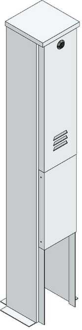 AP-Antennenverteiler für Kabel außen B160xH1100xT165mm leer 