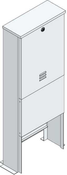 AP-Antennenverteiler für Kabel außen B410xH1100xT195mm mit Montageplatte 