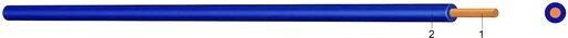 PVC Aderleitung Ysf 1 dunkelblau RAL5010 100m Bund 