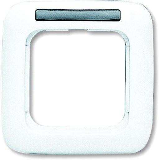 Abdeckrahmen Reflex 1-fach weiß glänzend mit Sichtfenster 