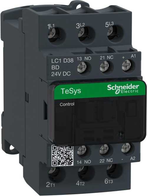 Leistungsschütz AC-schaltend 3P 18 5KW 1S+1Ö 24V DC 