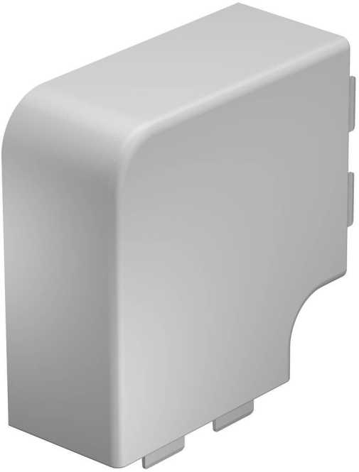 Flachwinkelhaube 60x110mm PVC reinweiß RAL 9010 