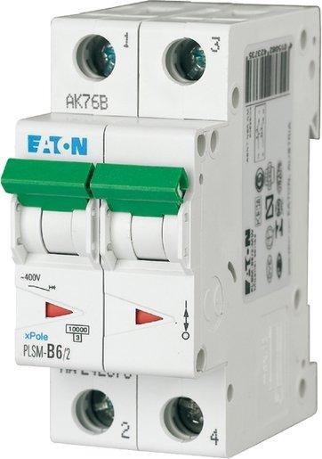 LS-Schutzschalter 2-polig 10kA C-Char 6A 2TE 