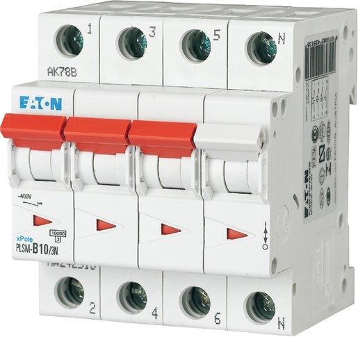 LS-Schutzschalter 4-polig 10kA C-Char 10A 4TE 